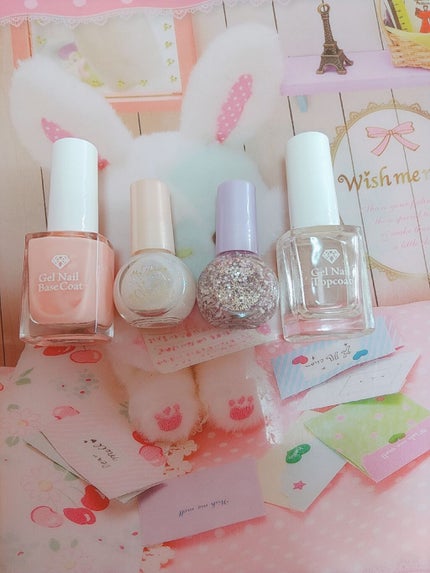 LJ ジェルネイルベースコート/セリア/ジェルネイルを使ったクチコミ(3枚目)