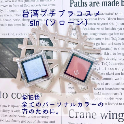 eyeshadow/SLN/単色アイシャドウを使ったクチコミ(1枚目)