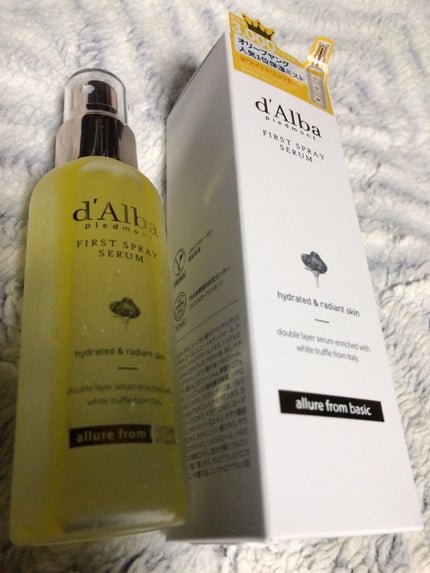ダルバ ホワイトトリュフファーストスプレーセラム/ダルバ/ミスト状化粧水を使ったクチコミ(5枚目)