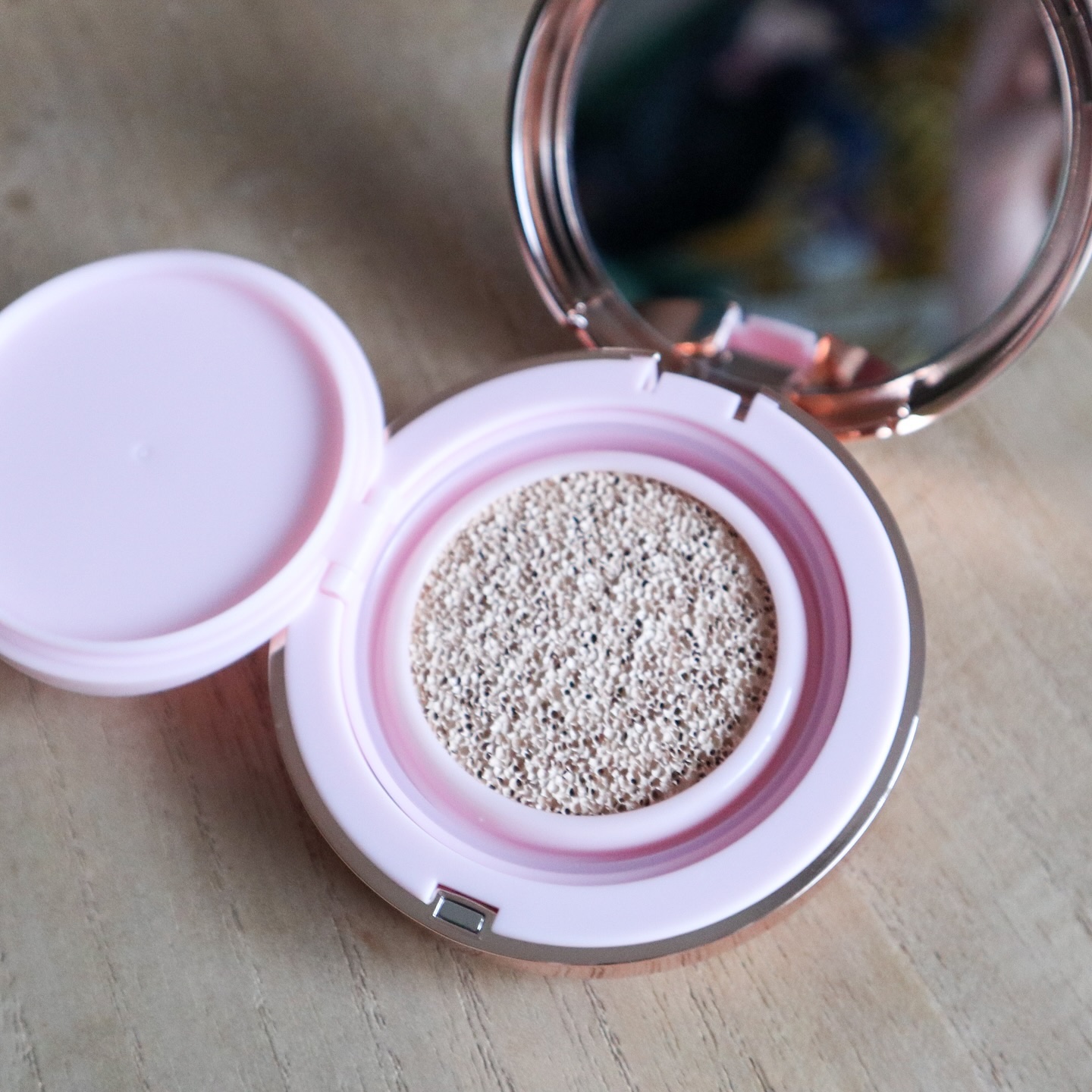 ピンクティーツリーカバープライマークッション/APLIN/クッションファンデーションを使ったクチコミ（2枚目）