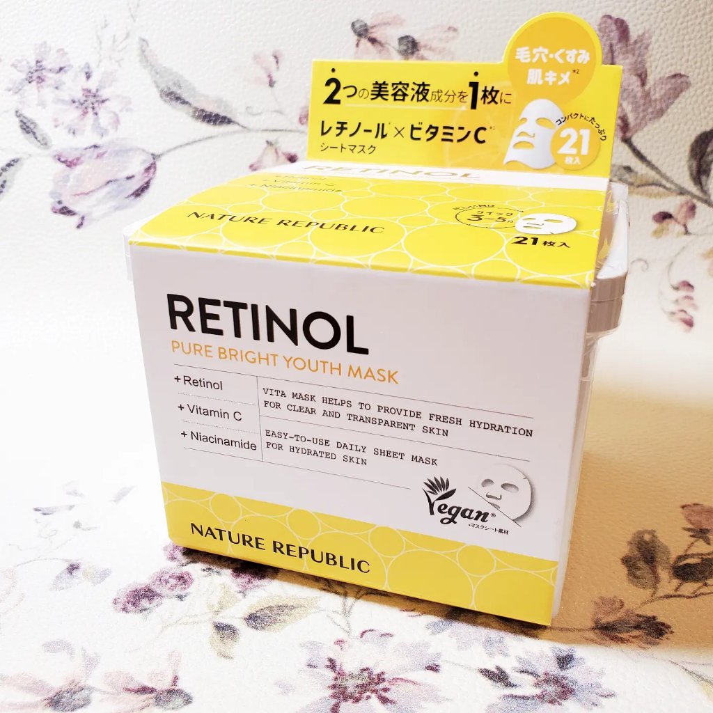 キューブマスク レチノール/ネイチャーリパブリック/シートマスク・パックを使ったクチコミ（1枚目）