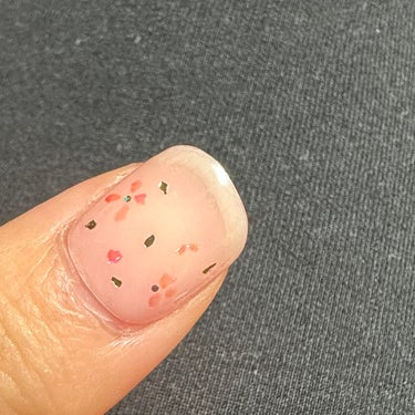 セミキュアジェルネイル（ハンド） ND-355 N Rose Diamond (Cherry blossom Collection)/ohora/ネイルシールを使ったクチコミ（3枚目）