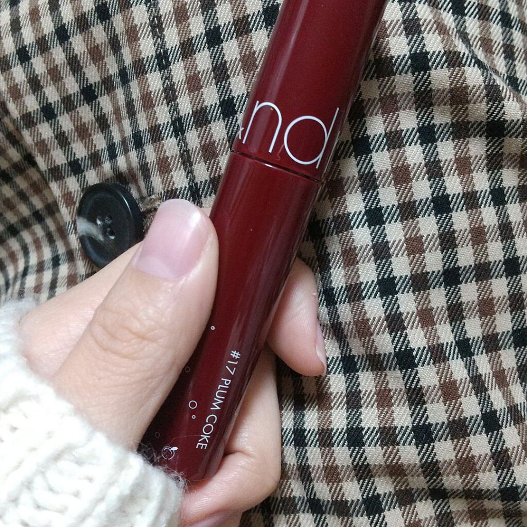 ジューシーラスティングティント/rom&nd/リップティントを使ったクチコミ（3枚目）