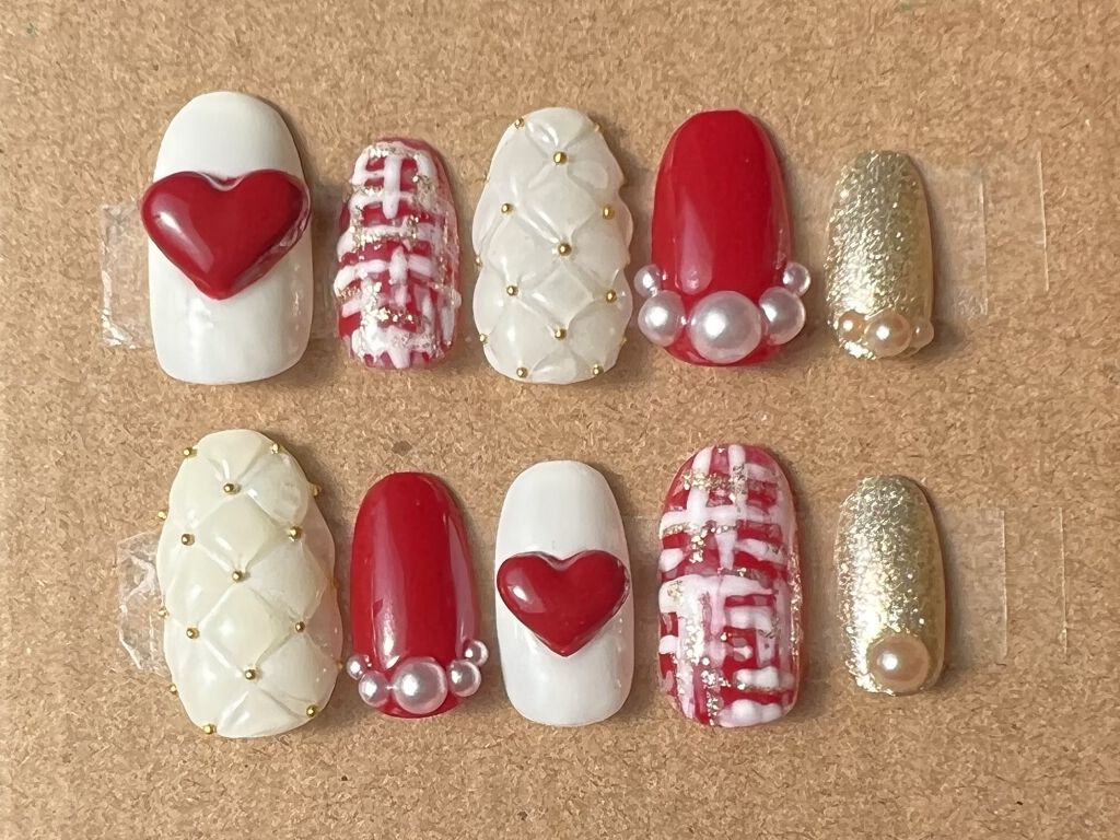 ネイルチップ/DAISO/ネイルチップ・パーツを使ったクチコミ（2枚目）