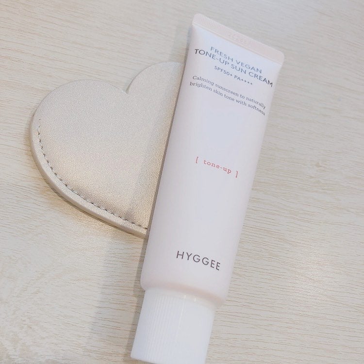フレッシュヴィーガントーンアップサンクリーム/HYGGEE/日焼け止めクリームを使ったクチコミ(1枚目)