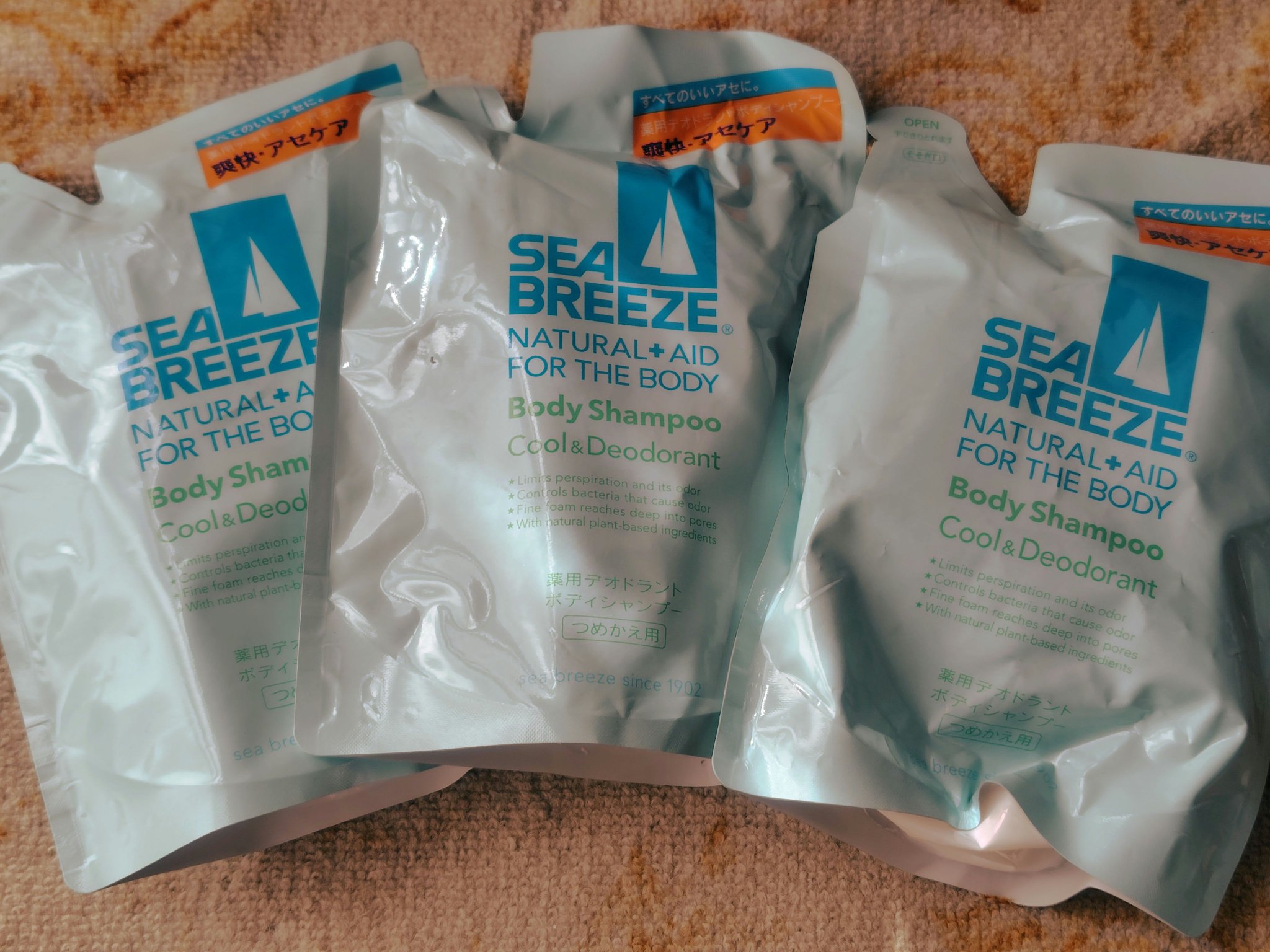 ボディシャンプー クール＆デオドラント つめかえ用 400ml/シーブリーズ/ボディソープを使ったクチコミ（1枚目）