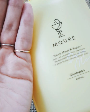 MQURE Deep Moist&Repair シャンプー / トリートメントのクチコミ「MQURE / エムキュア ディープモイスト＆リペア シャンプー／トリートメント

レモンイエ.....」（3枚目）