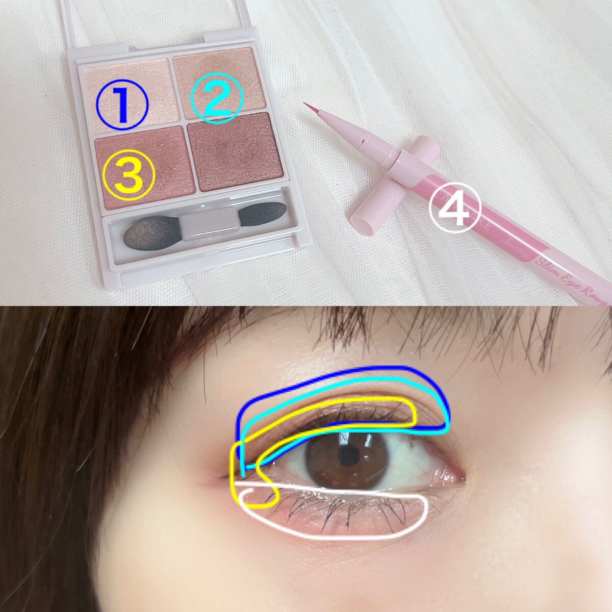 シルキースフレアイズ/キャンメイク/アイシャドウパレットを使ったクチコミ(2枚目)