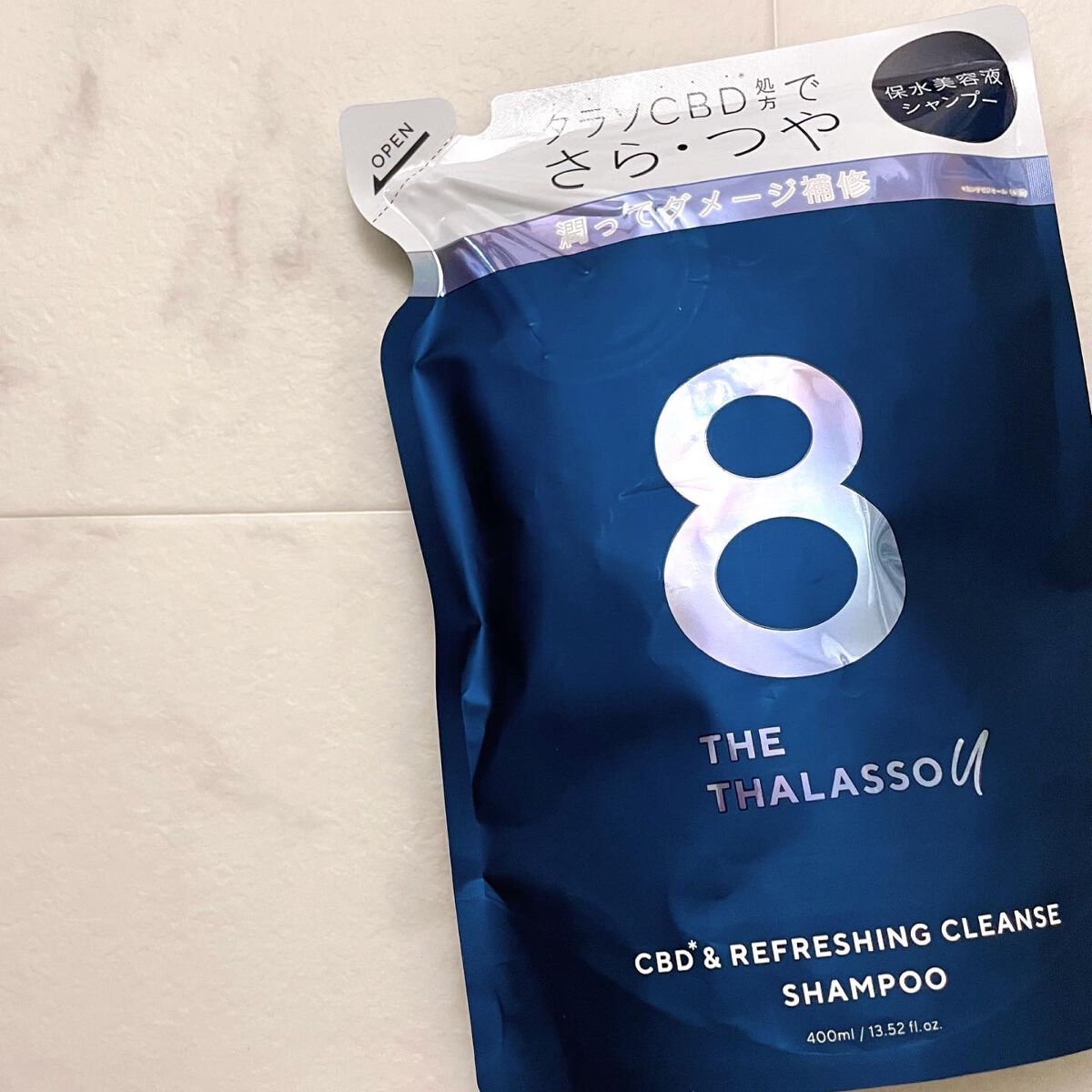 エイトザタラソ ユー CBD＆リフレッシング クレンズ 美容液シャンプー／CBD＆バランシング ダメージリペア 美容液ヘアトリートメント/エイトザタラソ/市販シャンプーを使ったクチコミ（2枚目）