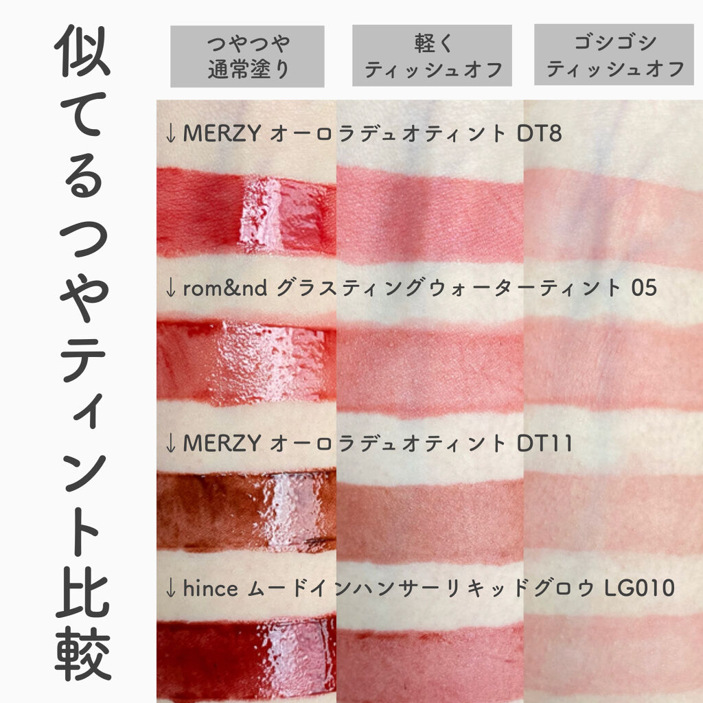 オーロラ デュイ ティント/MERZY/リップティントを使ったクチコミ（3枚目）