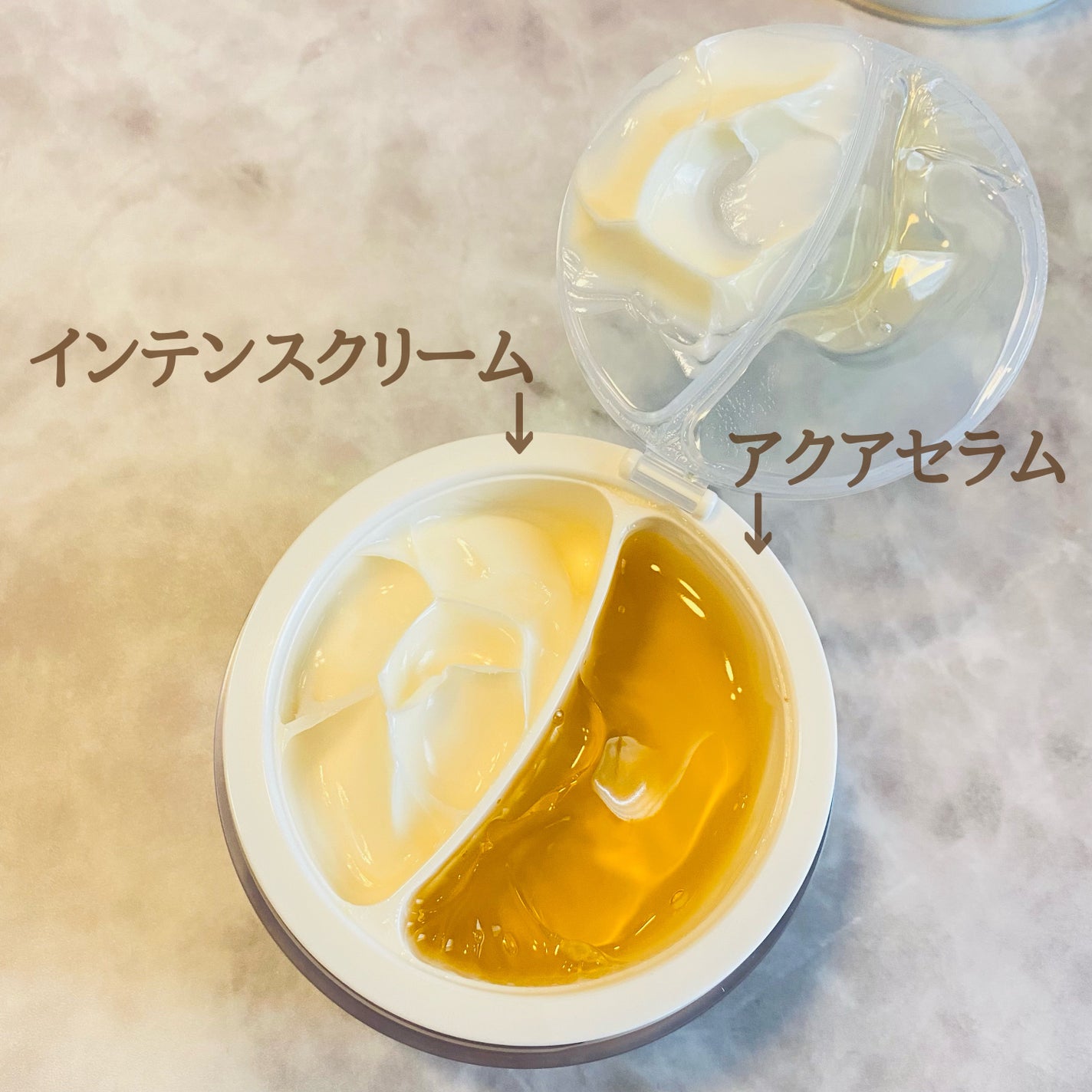 ホワイトトリュフダブルセラムアンドクリーム/ダルバ/フェイスクリームを使ったクチコミ(3枚目)