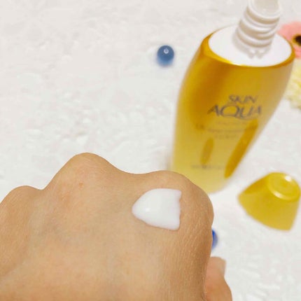 スーパーモイスチャージェルゴールド/スキンアクア/日焼け止めジェルを使ったクチコミ(2枚目)