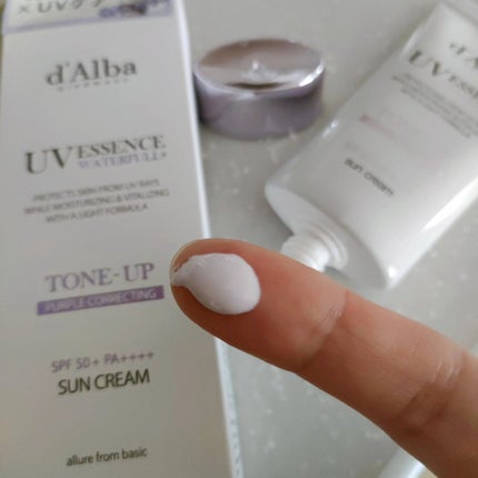 ダルバ ウォータフル トーンアップ サンクリーム(パープル)/ダルバ/日焼け止めクリームを使ったクチコミ(2枚目)