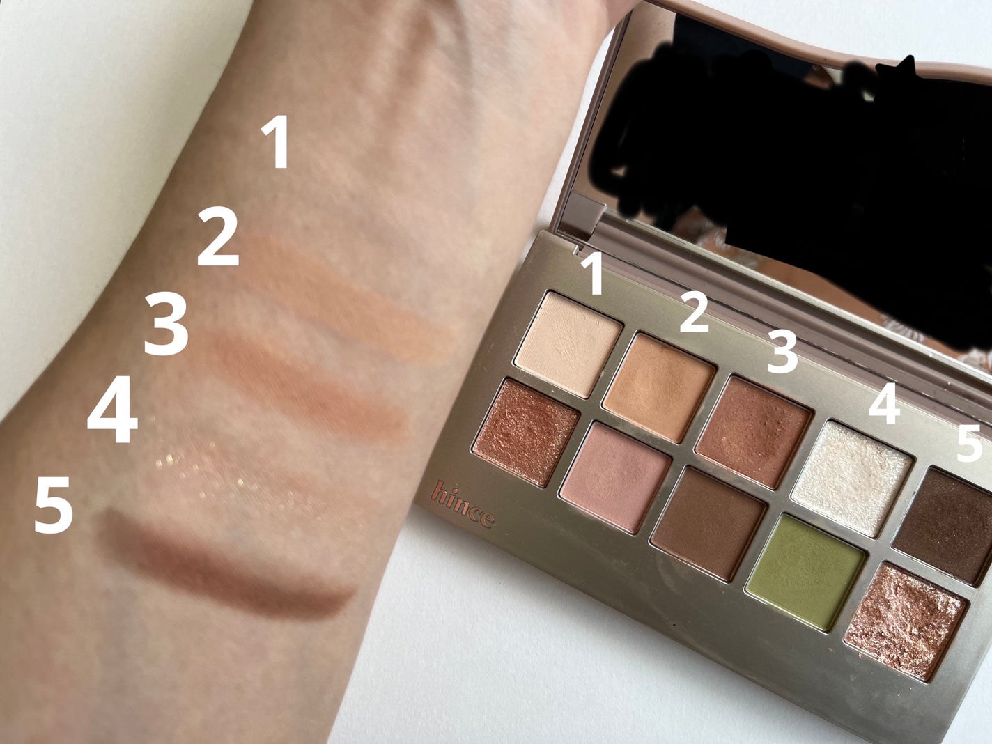 ニューデップスアイシャドウパレット/hince/アイシャドウパレットを使ったクチコミ(3枚目)