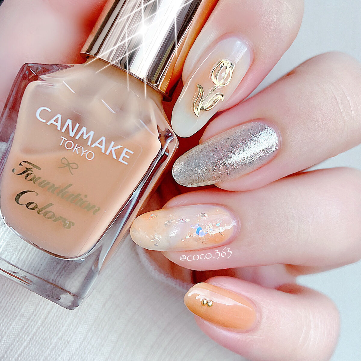 カラフルネイルズ/キャンメイク/マニキュアを使ったクチコミ（2枚目）