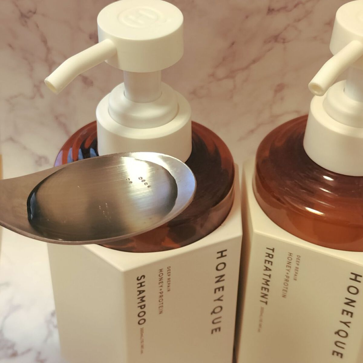 ディープリペア シャンプー モイスト／ヘアトリートメント モイスト お試し容量 限定キット 各300ml/ハニーク/市販シャンプーを使ったクチコミ（2枚目）