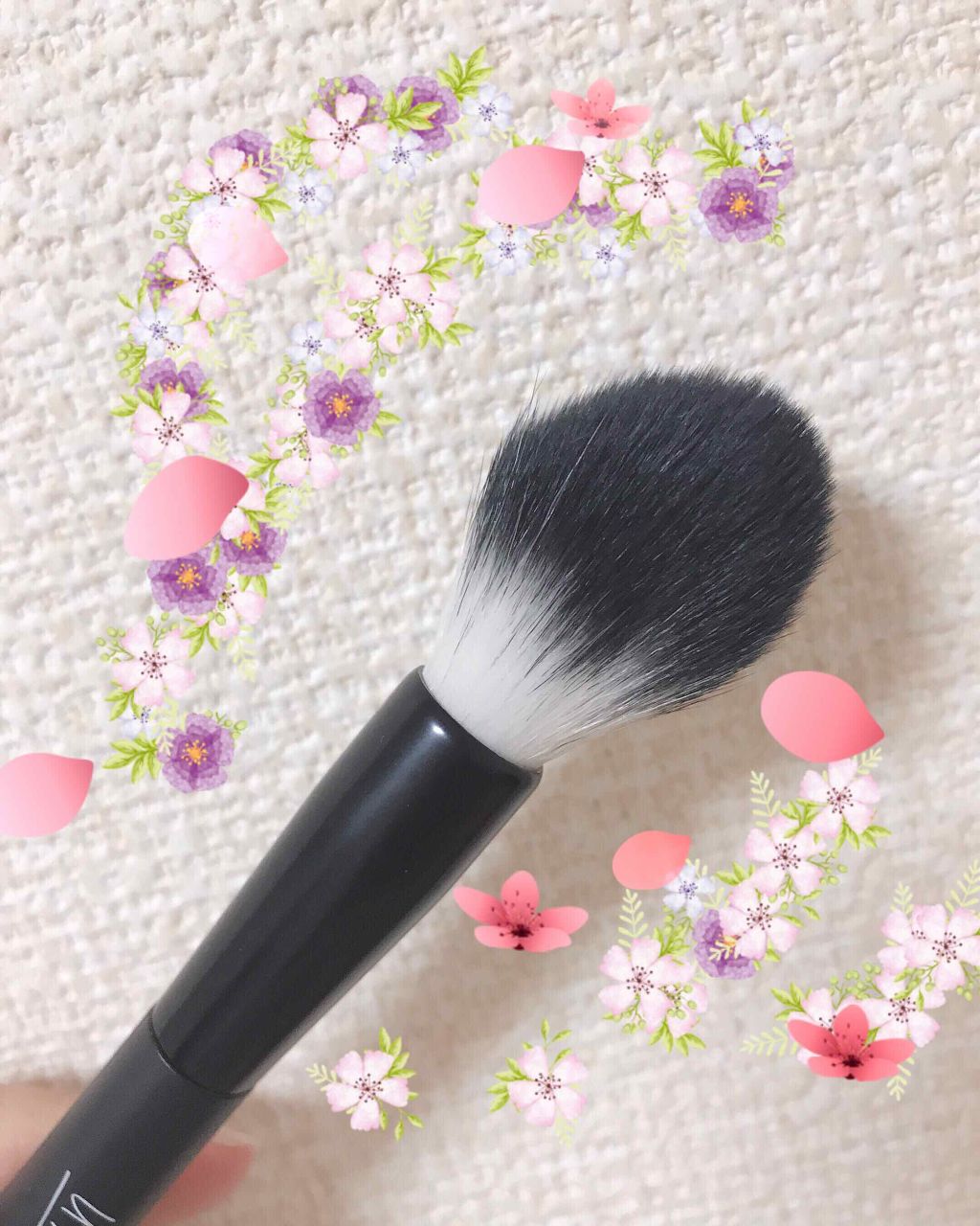 UR GLAM　FACE BRUSH/U R GLAM/メイクブラシを使ったクチコミ（2枚目）