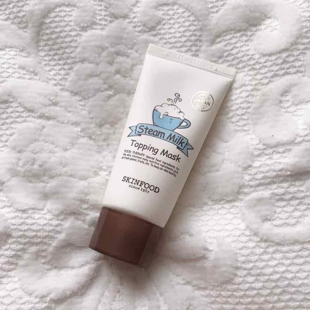 スチームミルク トッピングマスク/SKINFOOD/洗い流すパック・マスクを使ったクチコミ(3枚目)