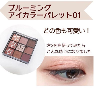 UR GLAM　BLOOMING EYE COLOR PALETTE/U R GLAM/アイシャドウパレットを使ったクチコミ（2枚目）