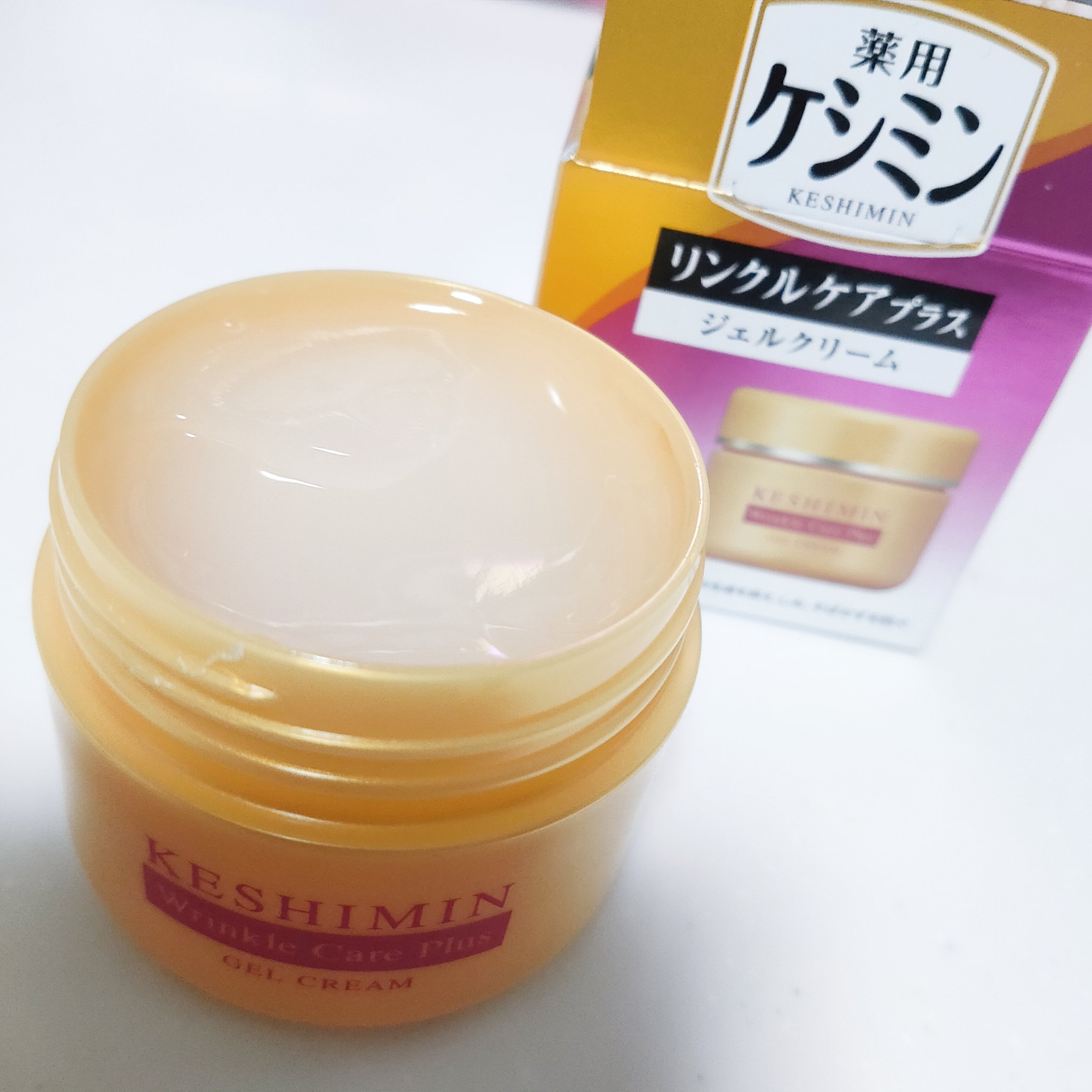 リンクルケアプラスジェルクリーム/ケシミン/フェイスクリームを使ったクチコミ（2枚目）