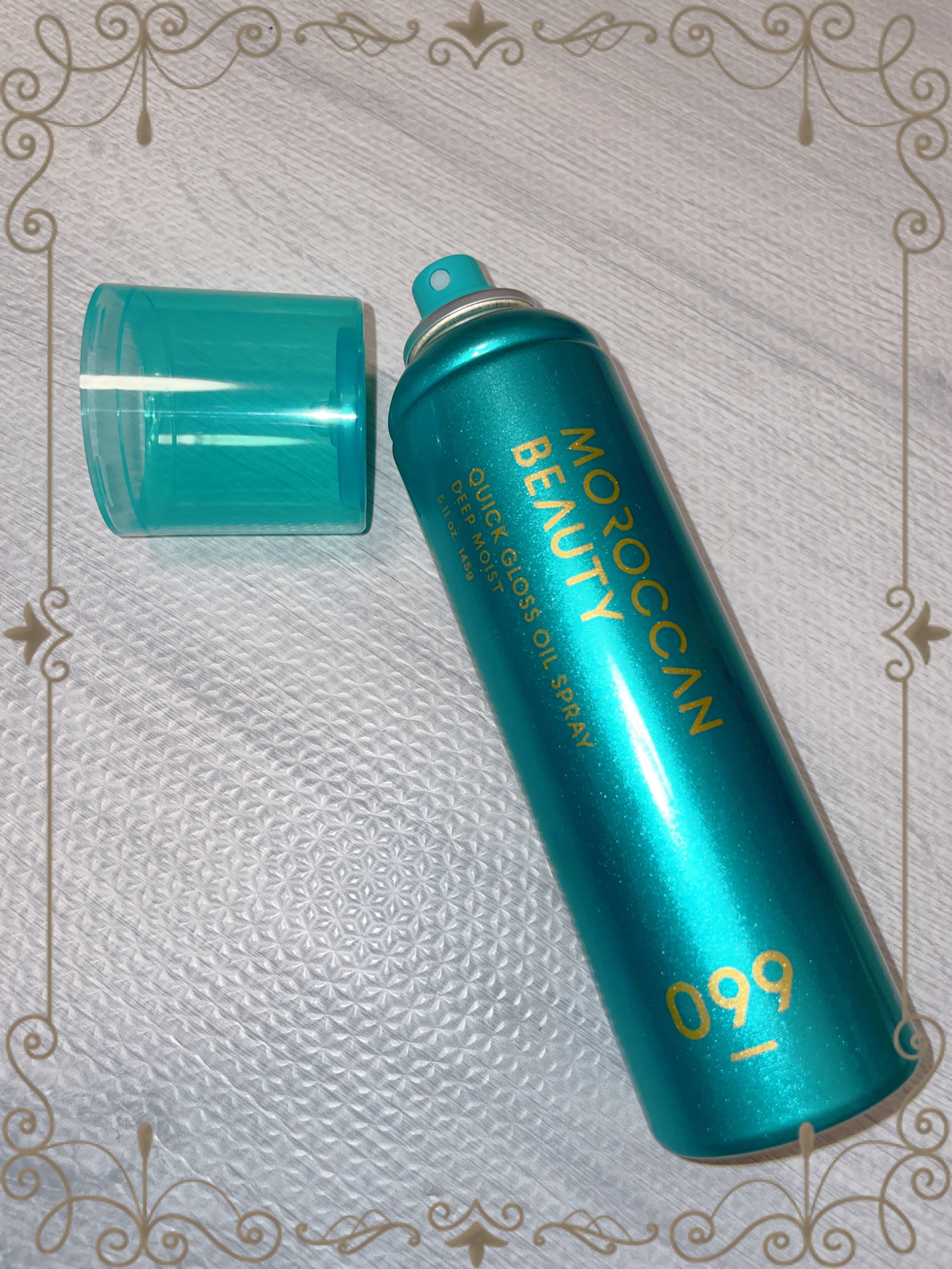 モロッカンビューティ ディープモイスト クイックグロス オイルスプレー/モロッカンビューティ/ヘアスプレーを使ったクチコミ（1枚目）