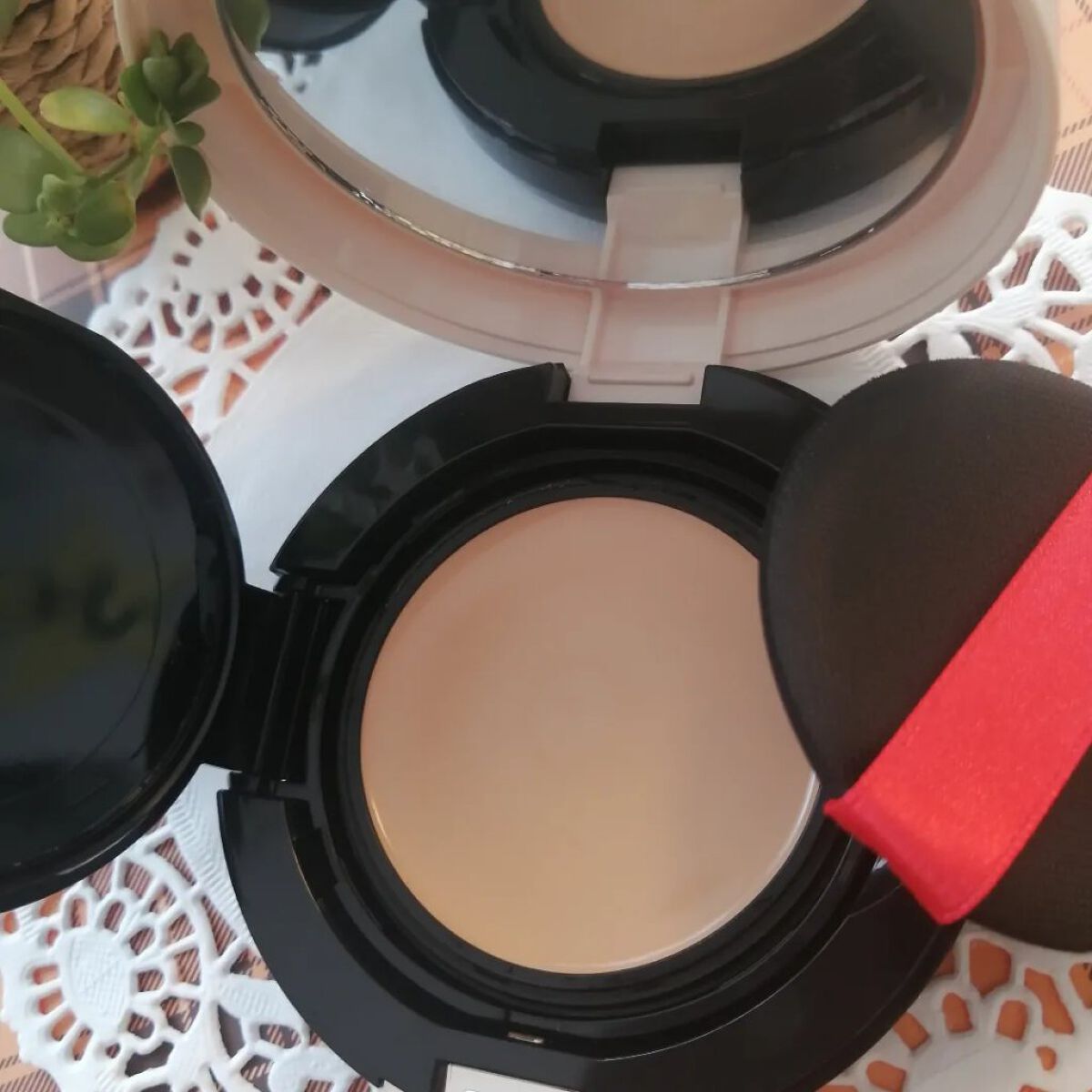 ドラマティッククッションジェリー/マキアージュ/クッションファンデーションを使ったクチコミ（3枚目）