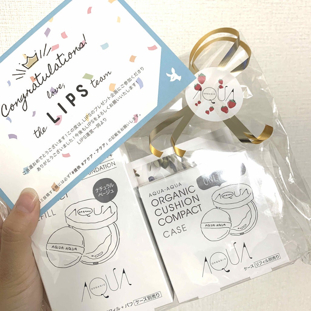 オーガニッククッションコンパクト/アクア・アクア/クッションファンデーションを使ったクチコミ(1枚目)