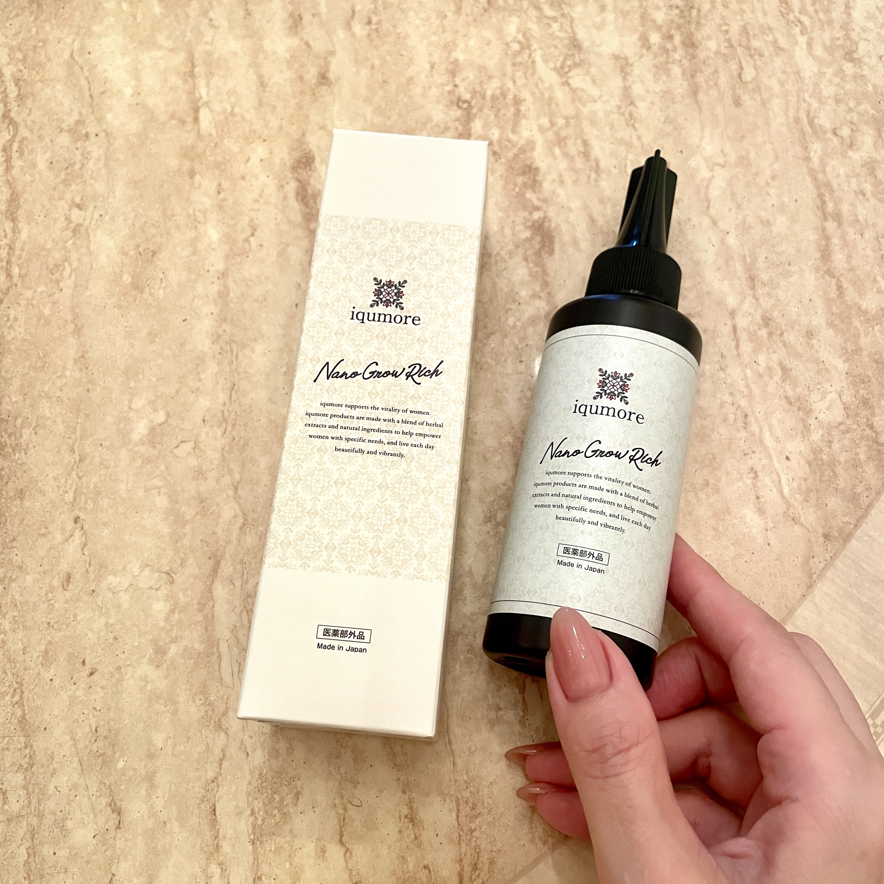 ナノグロウリッチ/iqumore/頭皮ローションを使ったクチコミ（1枚目）