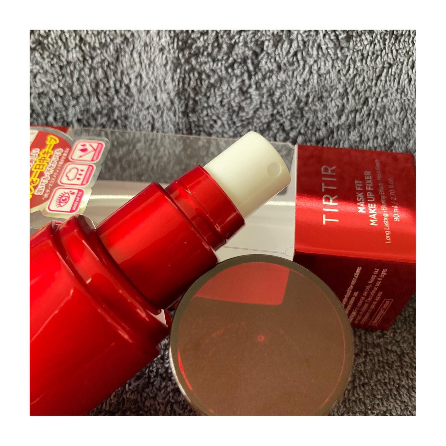 マスクフィット メイクアップフィクサー/TIRTIR(ティルティル)/フィックスミストを使ったクチコミ（3枚目）