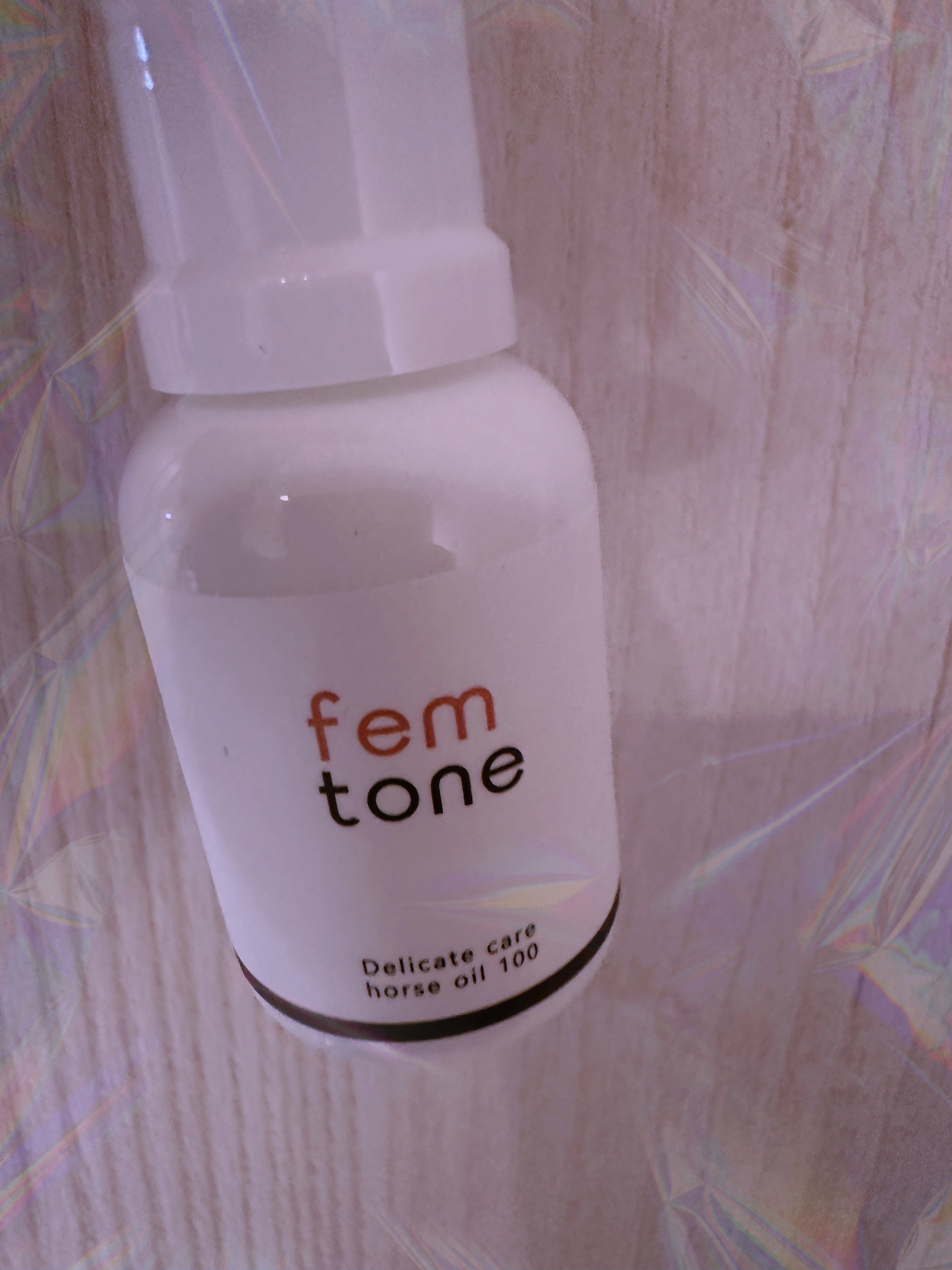 デリケートケア ホースオイル100/fem tone/デリケートゾーンケアを使ったクチコミ（1枚目）