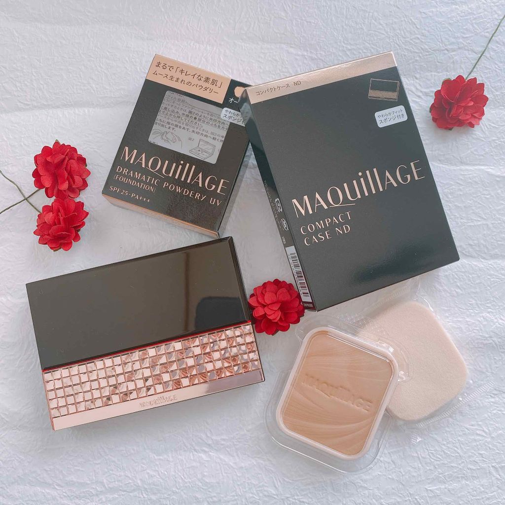 ドラマティックパウダリー UV/マキアージュ/パウダーファンデーションを使ったクチコミ（2枚目）