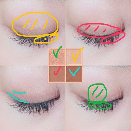 ベージュトーンアイシャドウ/CEZANNE/アイシャドウパレットを使ったクチコミ(2枚目)