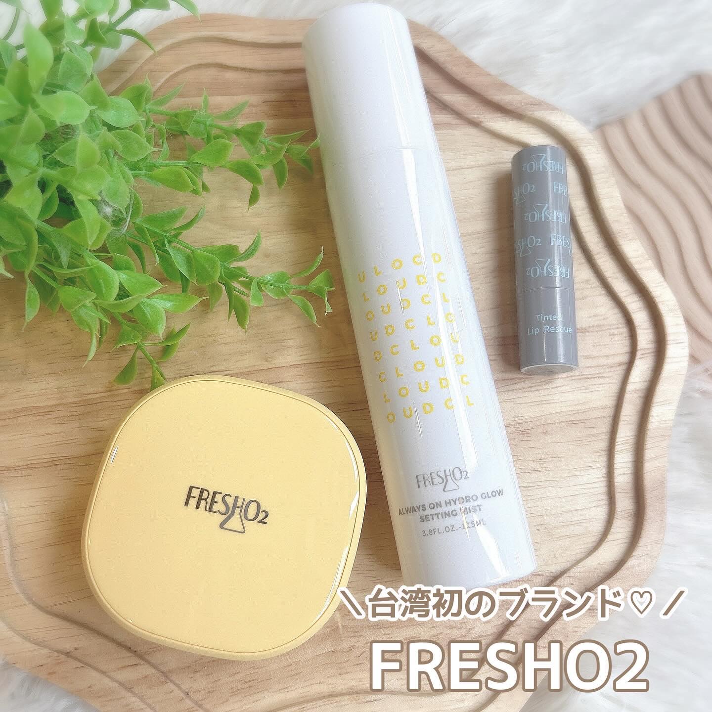 クラウドオールウェイズオン ハイドログロー メイクキー プミスト/FRESHO2/フィックスミストを使ったクチコミ（1枚目）