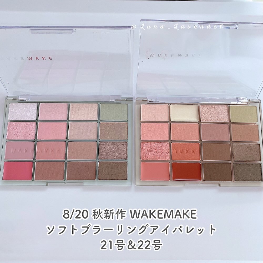 ソフトブラーリングアイパレット/wakemake/アイシャドウパレットを使ったクチコミ（2枚目）