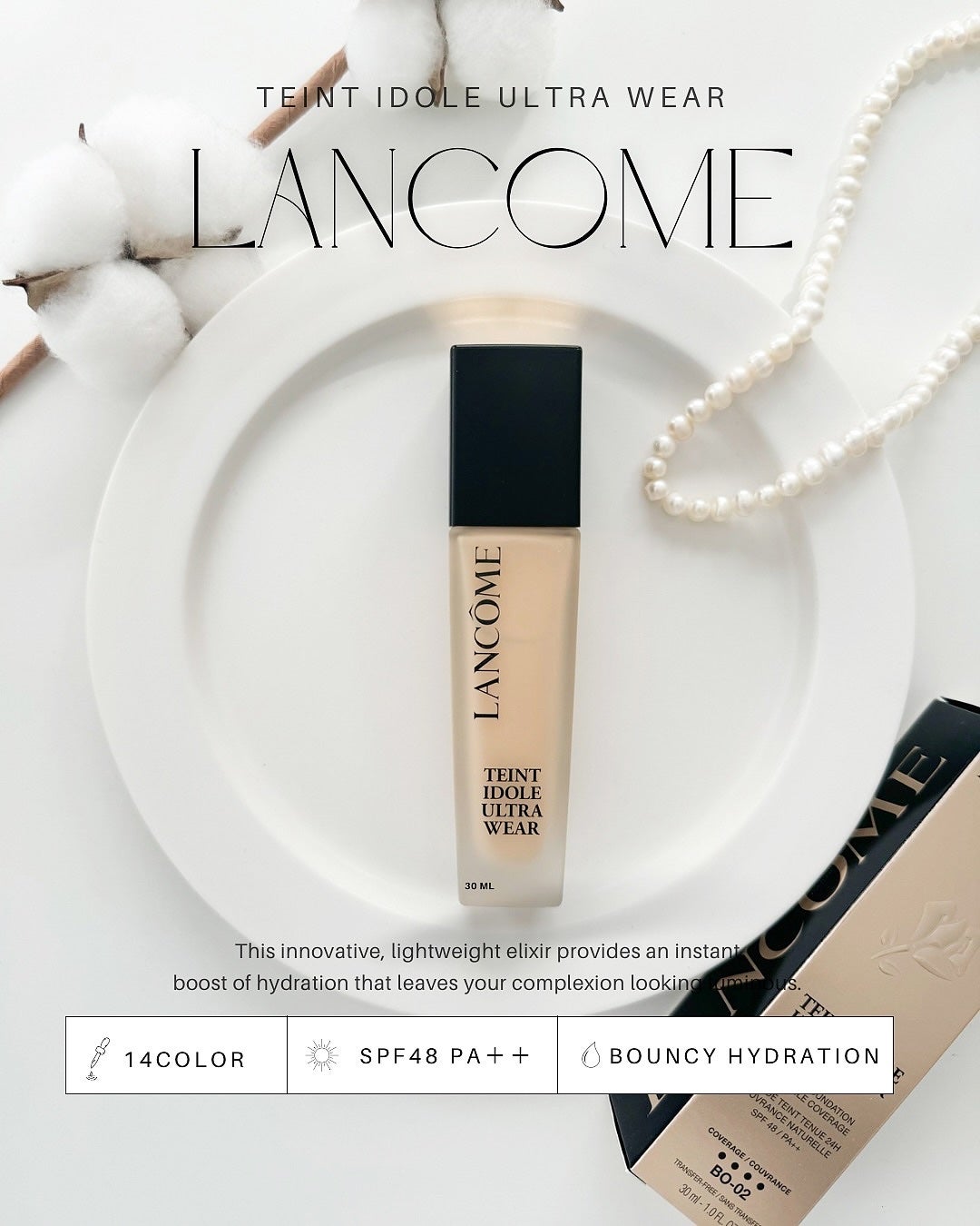 タンイドル ウルトラ ウェア リキッド N/LANCOME/リキッドファンデーションを使ったクチコミ(1枚目)