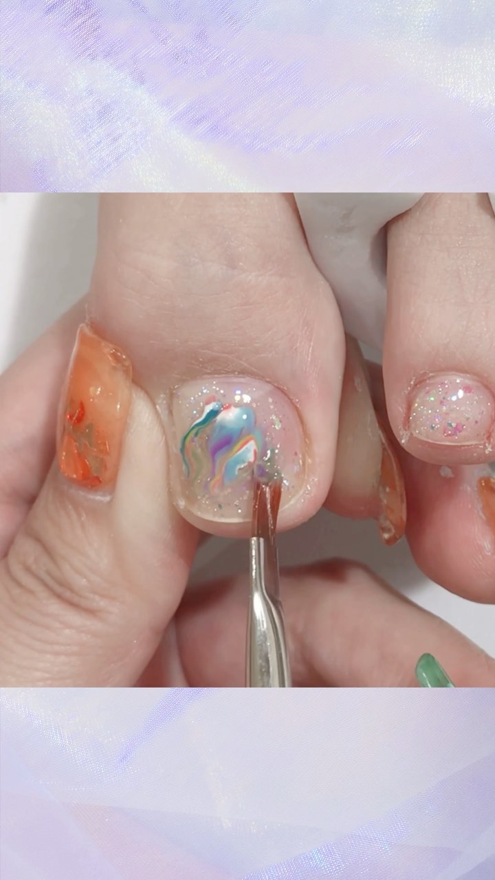 #ネイル,#うねうねネイルのネイルデザイン