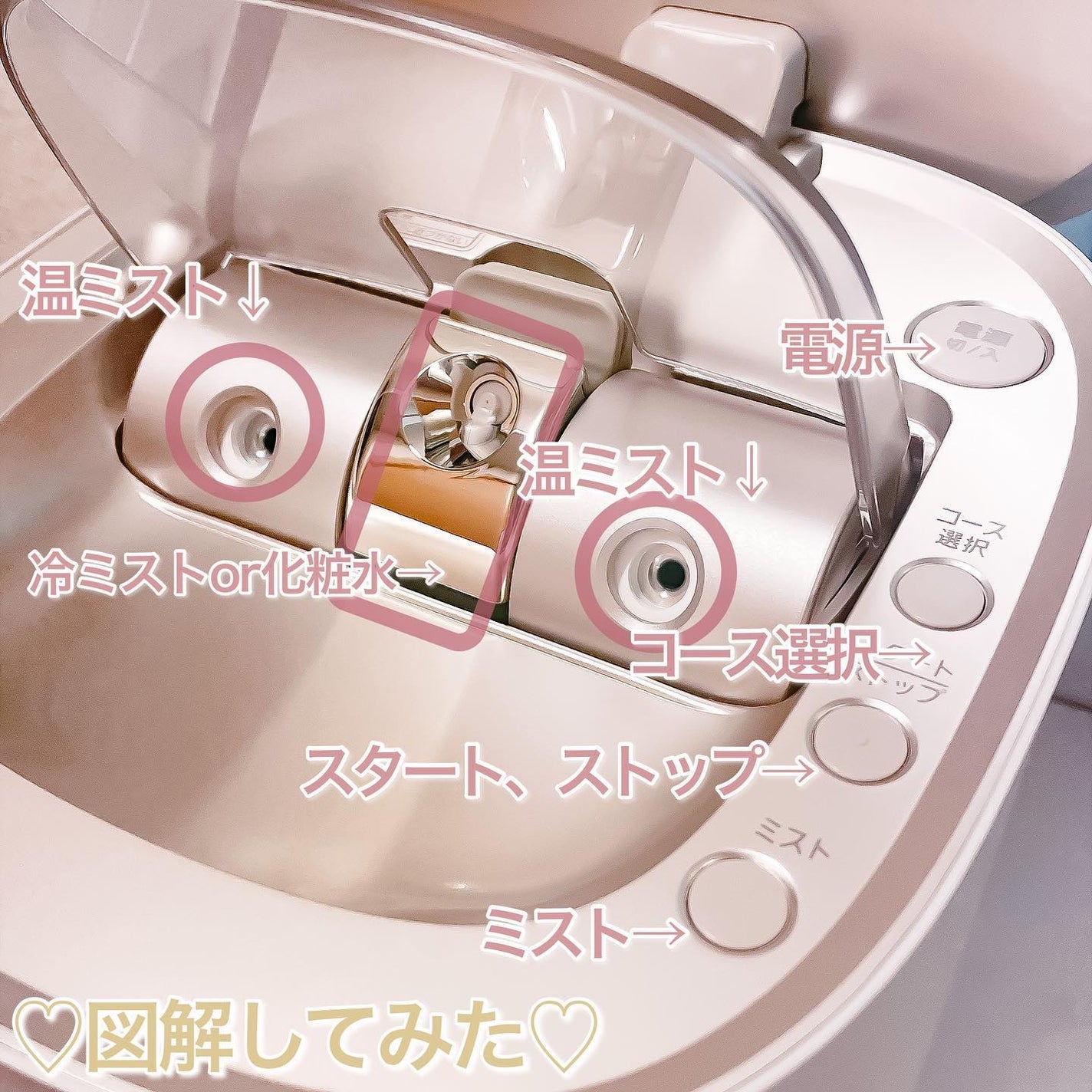 スチーマー ナノケア EH-SA0B/Panasonic/美顔器・マッサージを使ったクチコミ(2枚目)