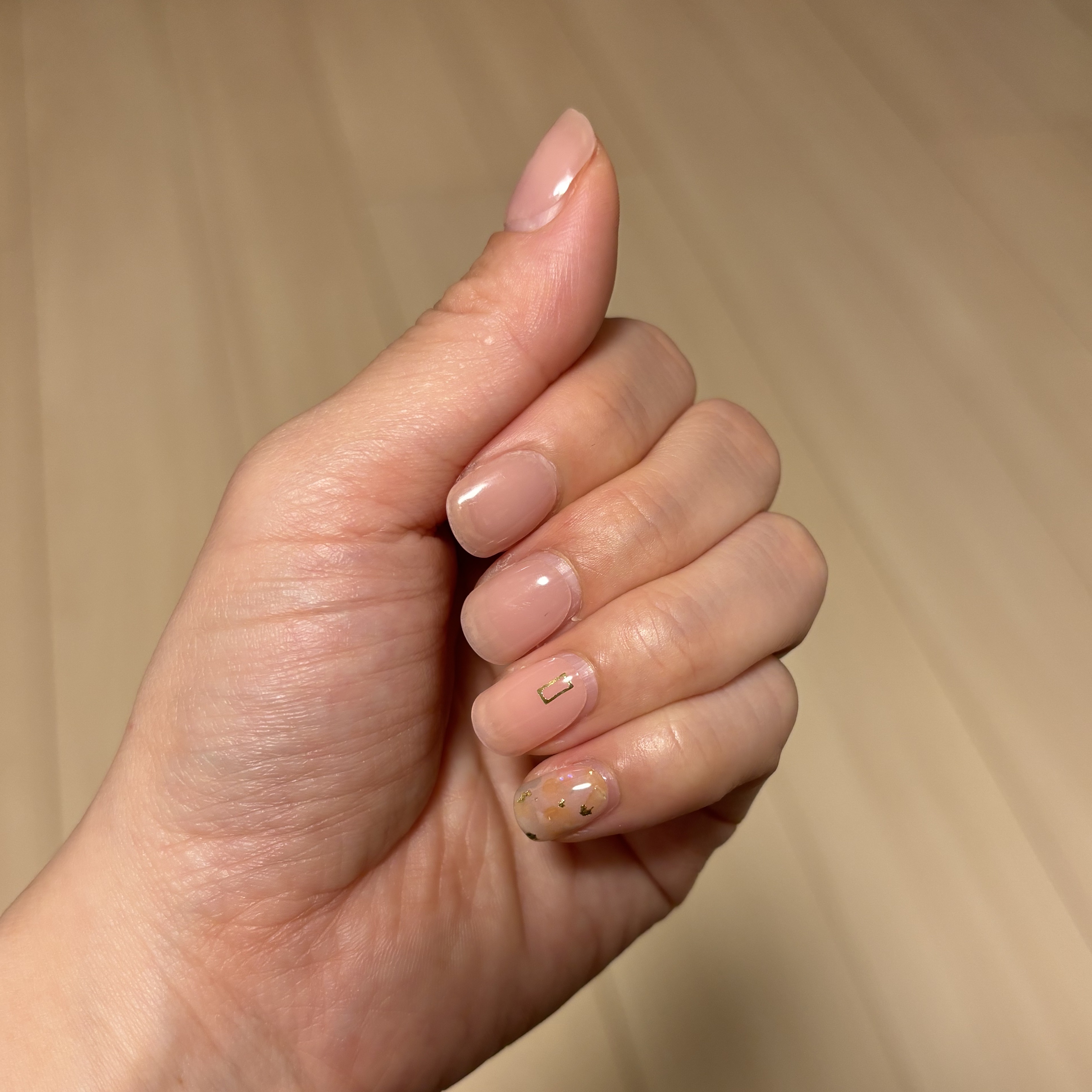 セミキュアジェルネイル（ハンド）/ohora/ネイルシールを使ったクチコミ（2枚目）