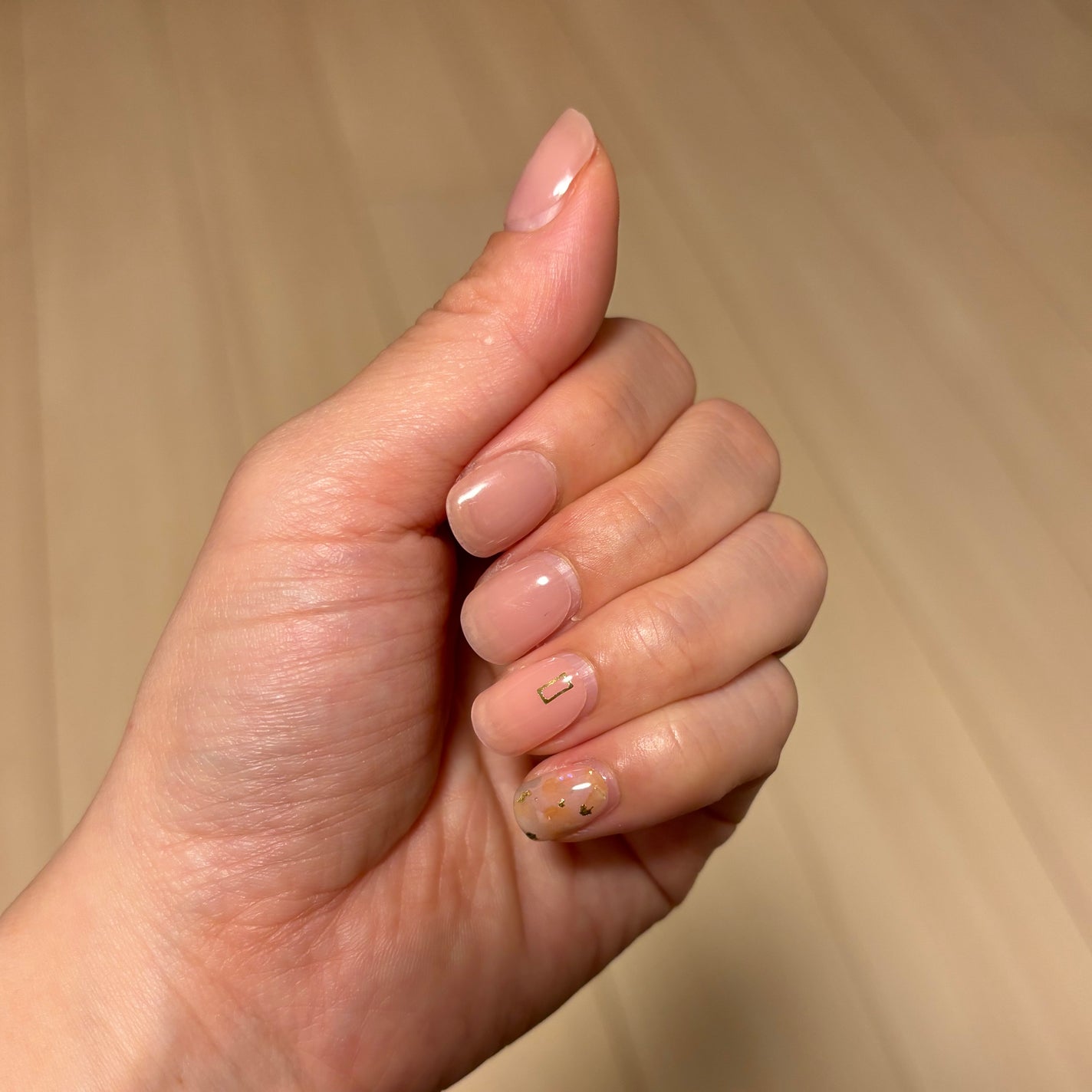 セミキュアジェルネイル(ハンド)/ohora/ネイルシールを使ったクチコミ(2枚目)