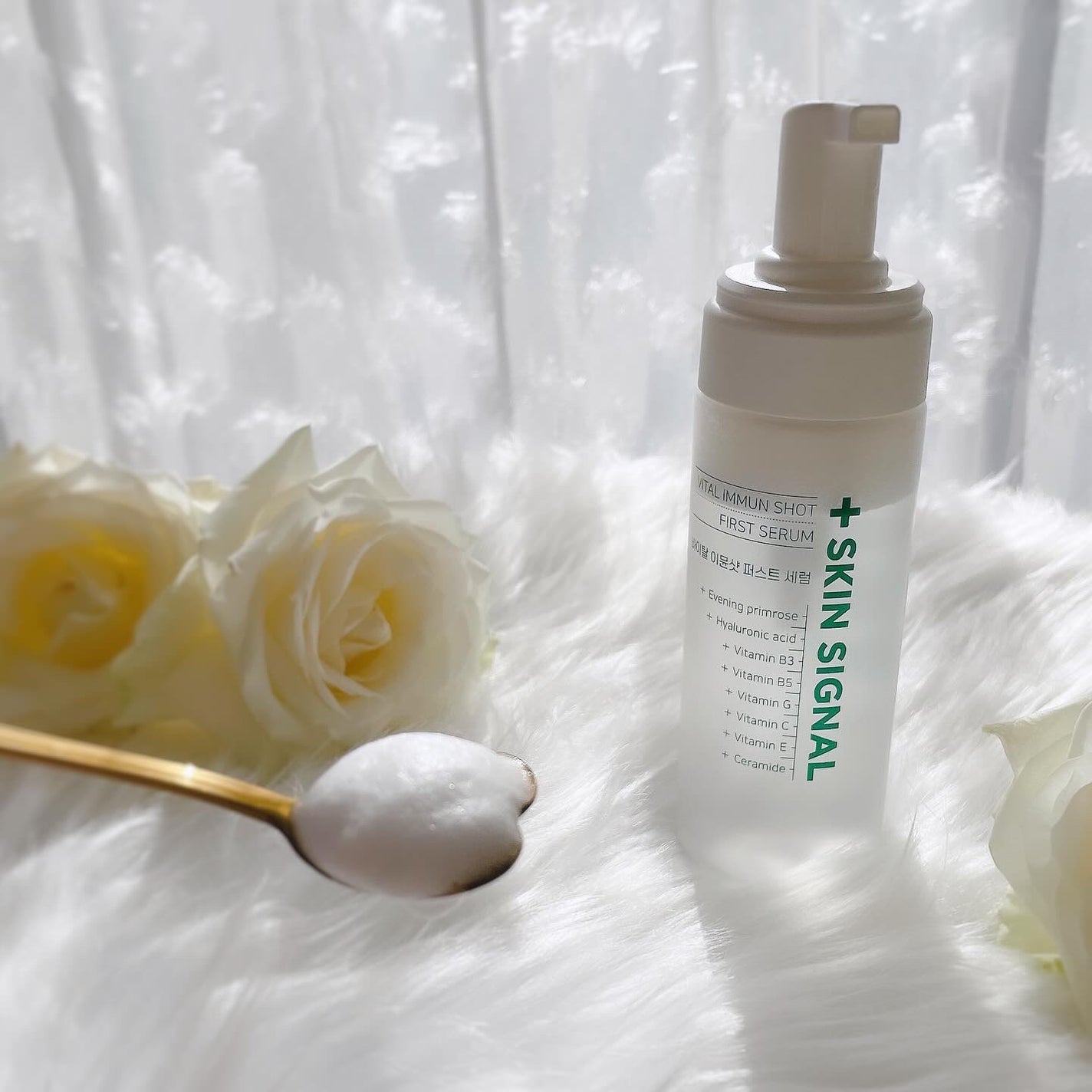 バイタルイミュンショットファーストバブルセラム/SKIN SIGNAL/美容液を使ったクチコミ(3枚目)