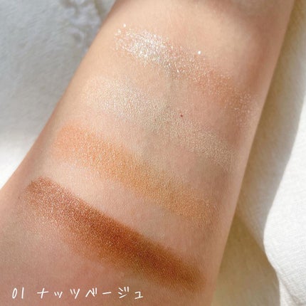 ベージュトーンアイシャドウ/CEZANNE/アイシャドウパレットを使ったクチコミ(2枚目)