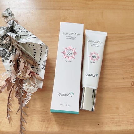 サンクリーム+/ DermaJ/日焼け止めクリームを使ったクチコミ(1枚目)