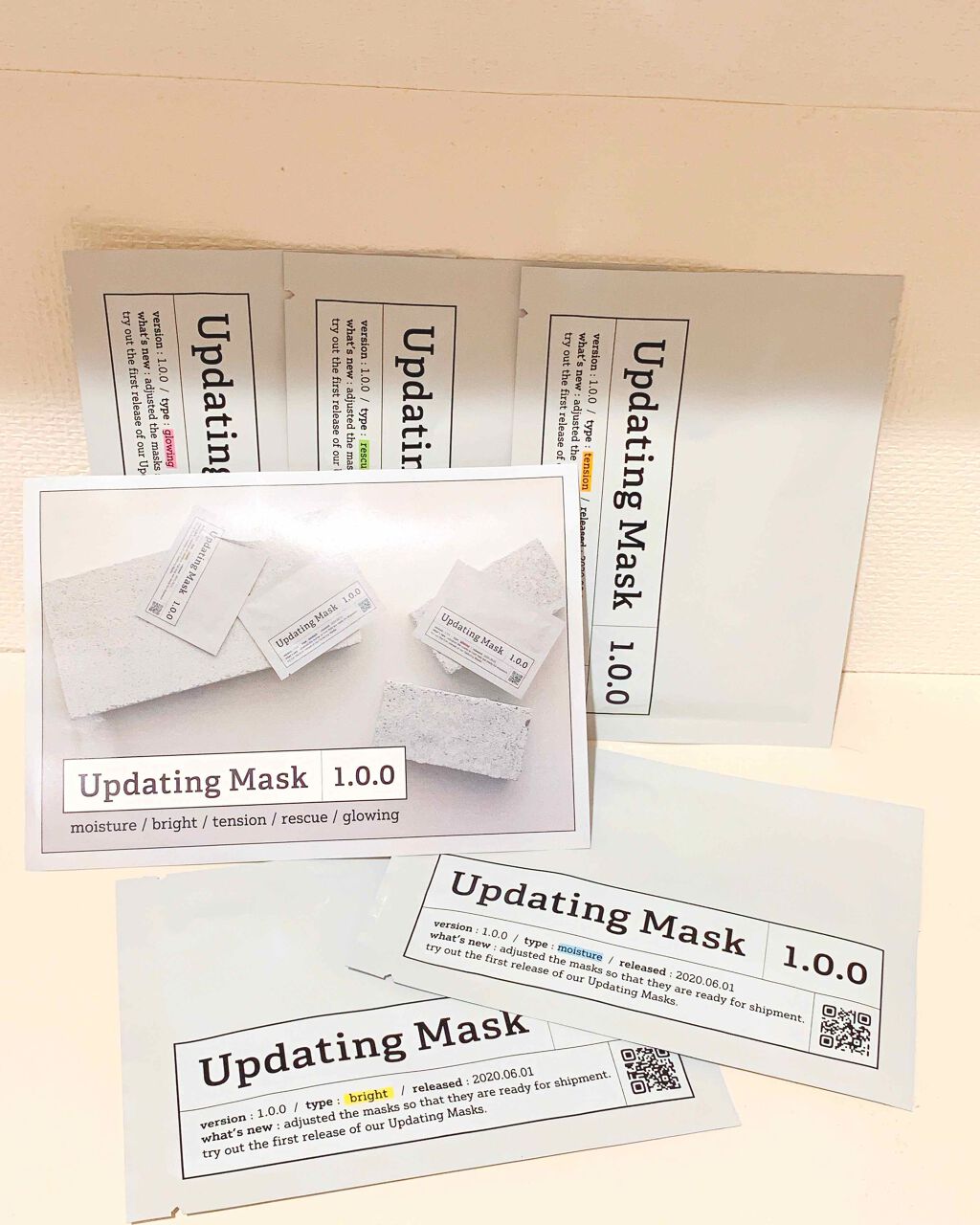 Updating Mask 1.0.0 5タイプセット 1セット5枚入り/meol/シートマスク・パックを使ったクチコミ(1枚目)