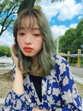 緑の髪色でおしゃれに！色落ちも楽しめるグリーン系ヘアカラーカタログ15選