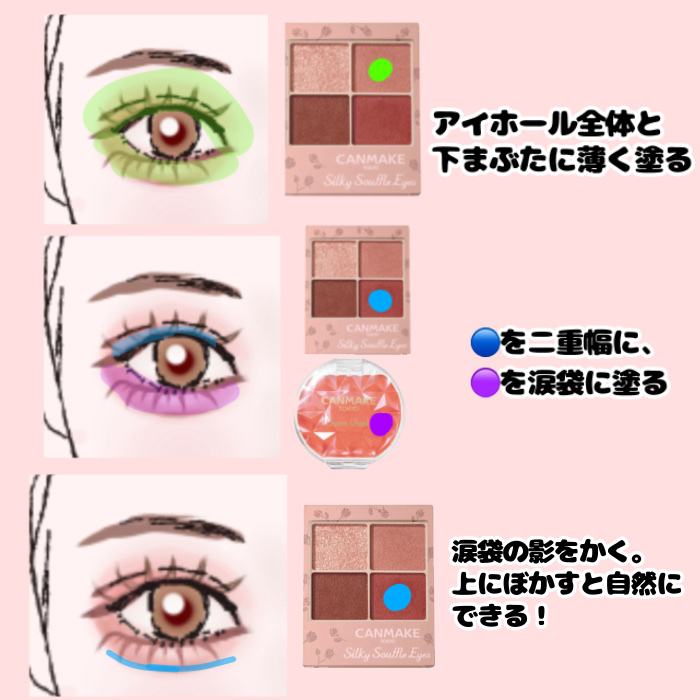 クリームチーク/キャンメイク/ジェル・クリームチークを使ったクチコミ（3枚目）