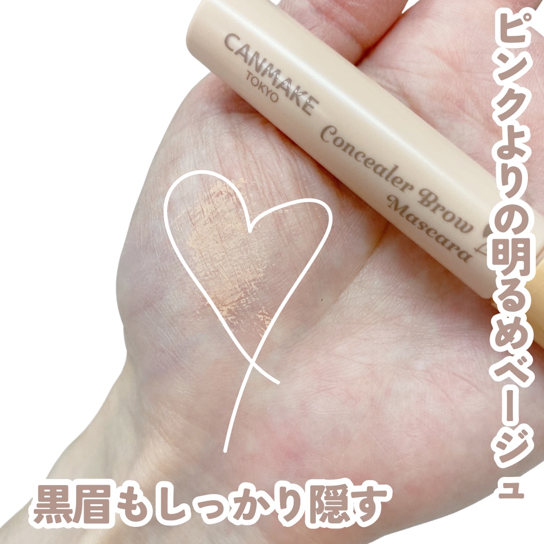 コンシーラーブロウマスカラ/キャンメイク/その他アイブロウを使ったクチコミ（3枚目）