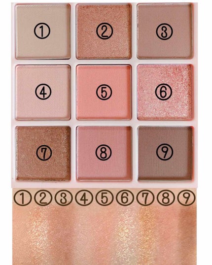 ソフト ムード アイシャドウ パレット/Peach C/アイシャドウパレットを使ったクチコミ(4枚目)