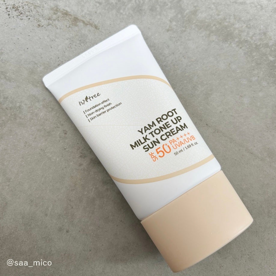 ヤマイモ ミルク トーンアップ UVクリーム/Isntree/日焼け止めクリームを使ったクチコミ(2枚目)