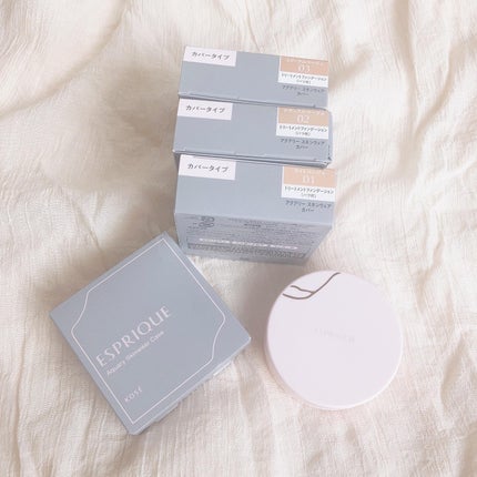 アクアリー スキンウェア カバー/ESPRIQUE/クッションファンデーションを使ったクチコミ(2枚目)
