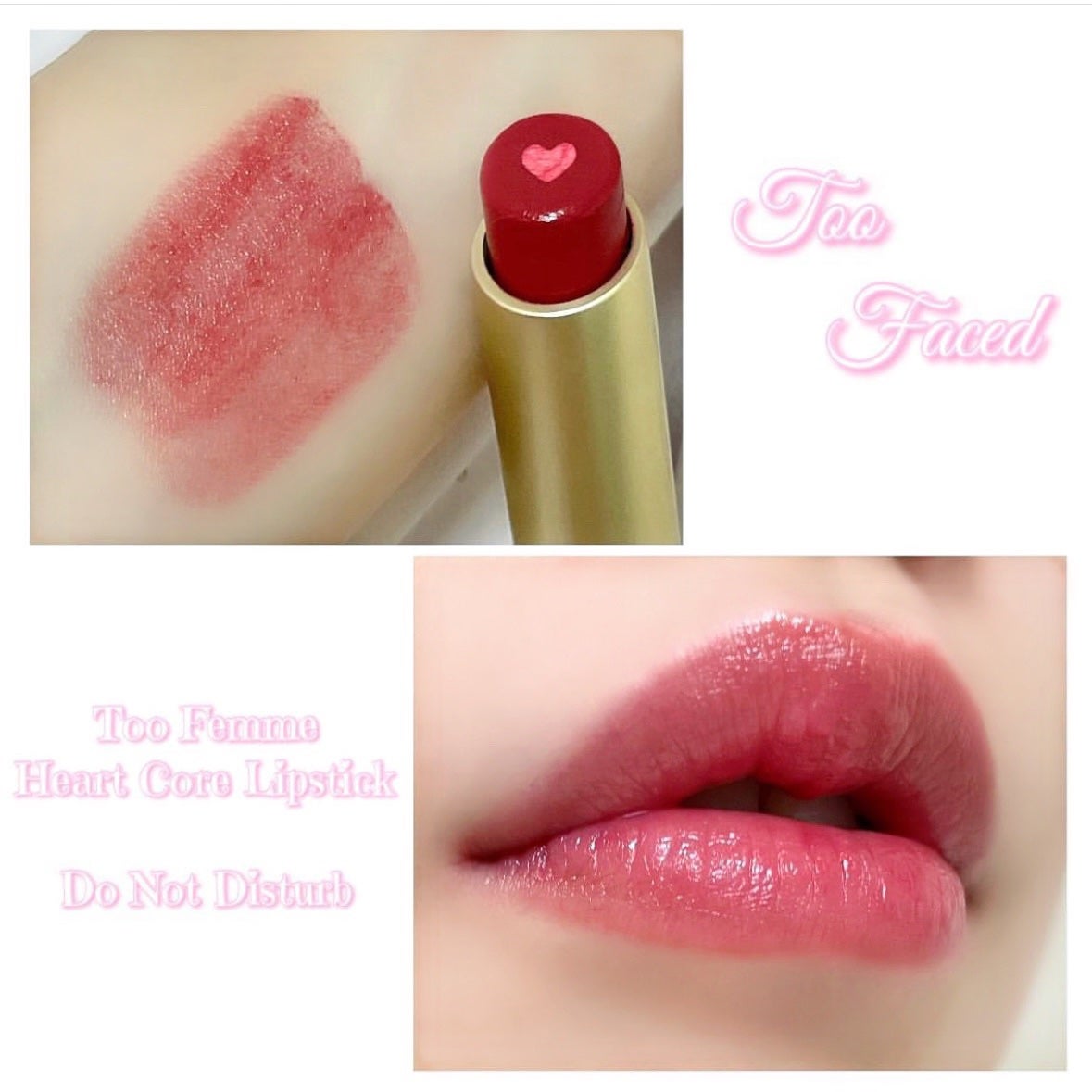 トゥー フェム ハート コア リップスティック/Too Faced/口紅を使ったクチコミ(2枚目)